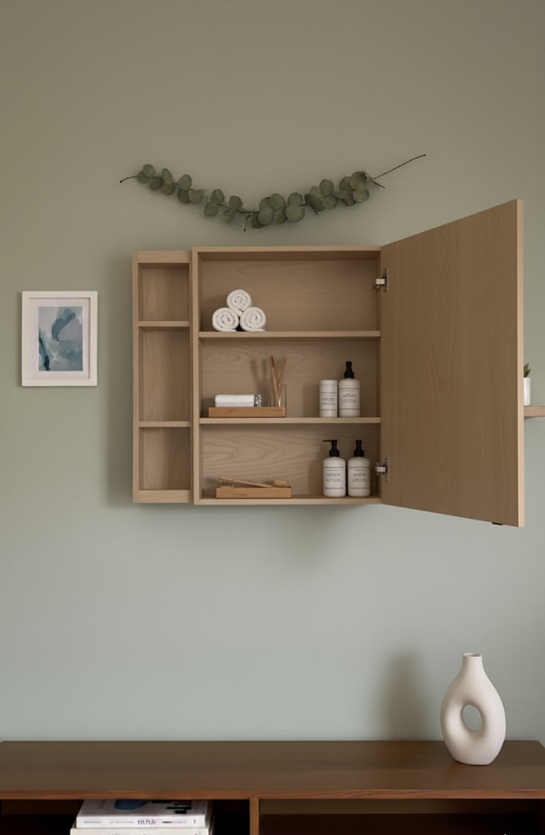 Rectangle extra storage mirror