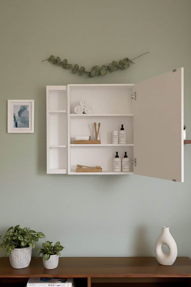 Rectangle extra storage mirror