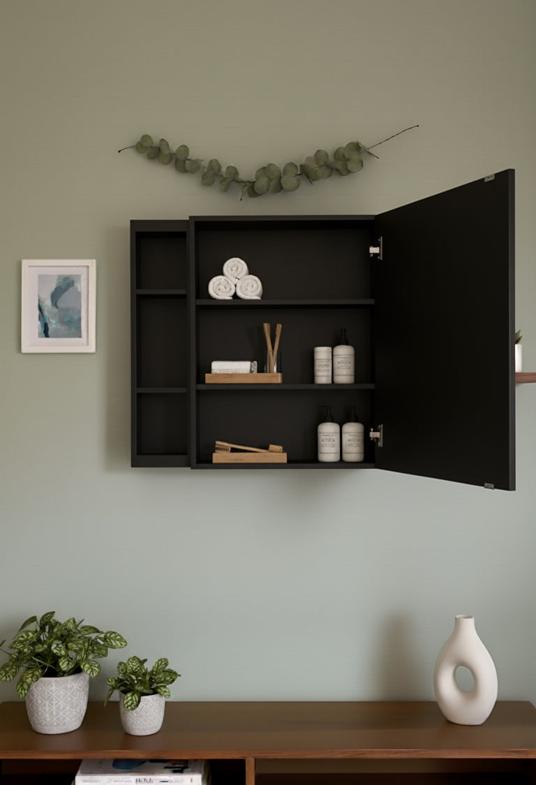 Rectangle extra storage mirror