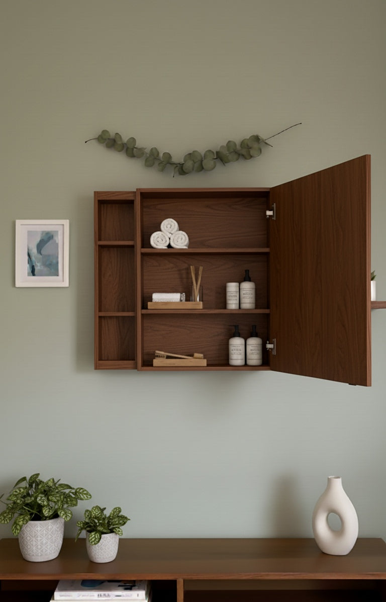 Rectangle extra storage mirror