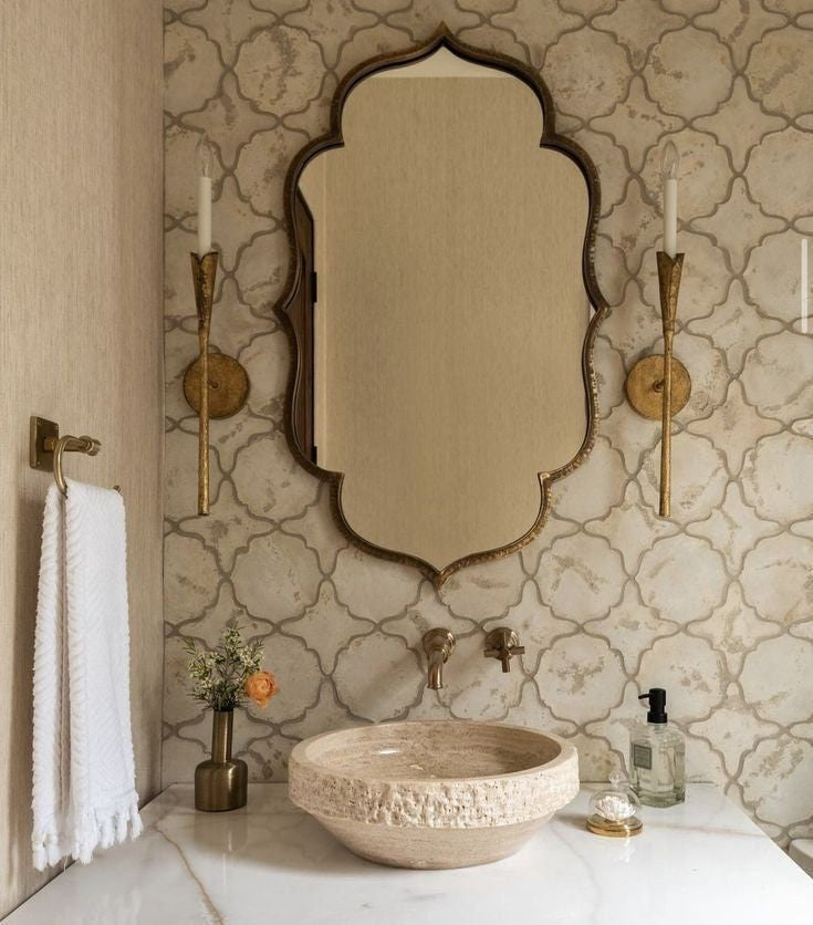 Vintage flora mirror