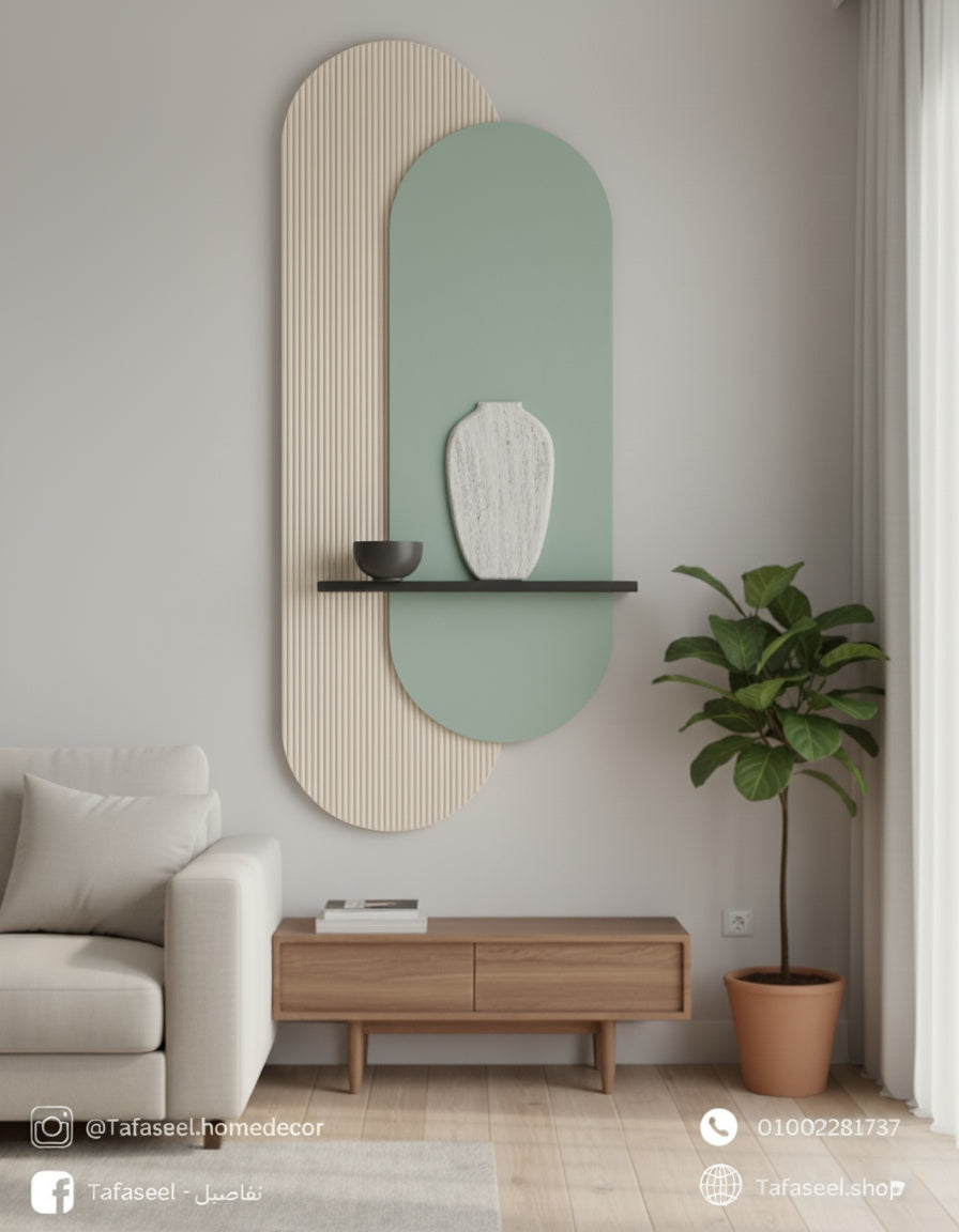 Double ovale wall decor