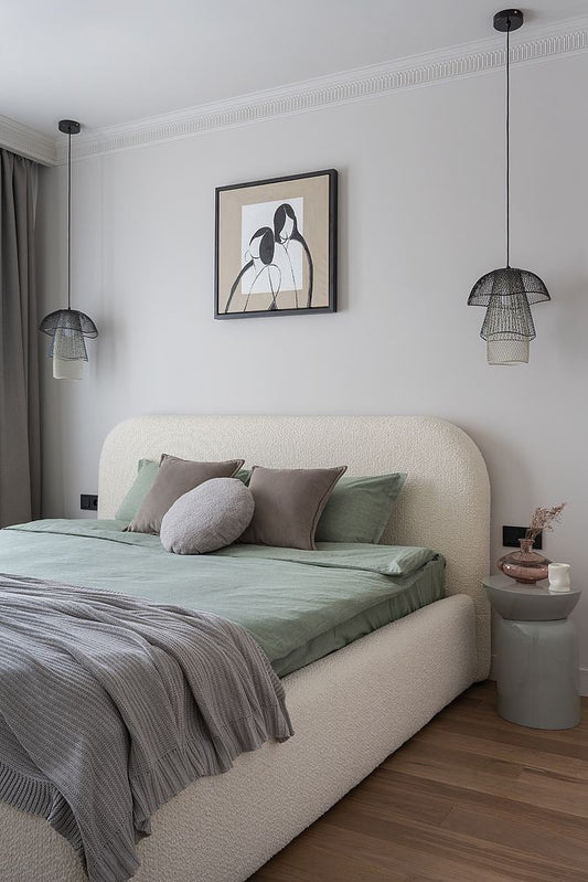 Teddy bouclé bed
