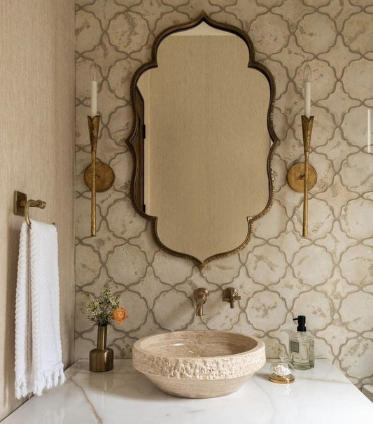 Vintage flora mirror